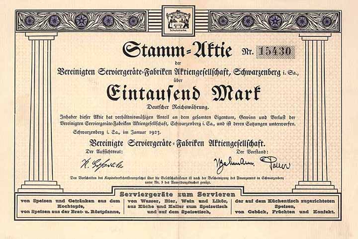 Vereinigte Serviergeräte-Fabriken AG