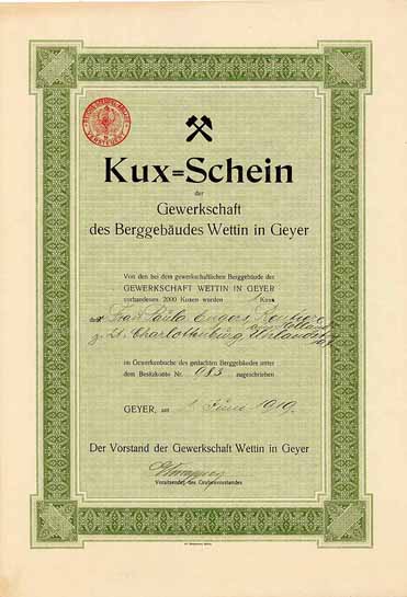 Gewerkschaft des Berggebäudes Wettin