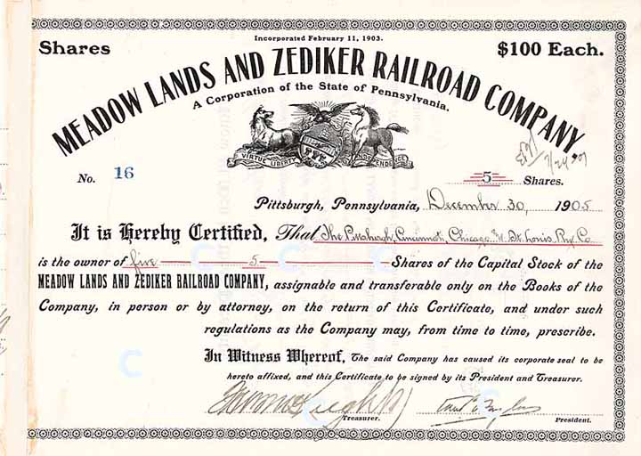 Meadow Lands & Zediker Railroad