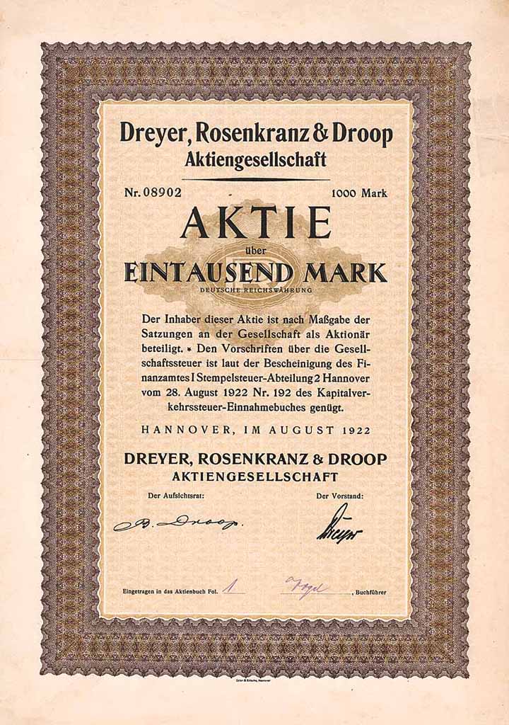 Dreyer, Rosenkranz & Droop AG