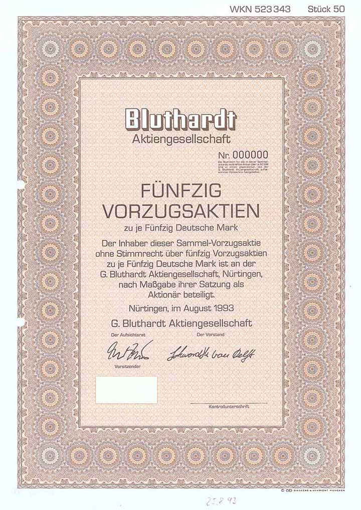 G. Bluthardt AG