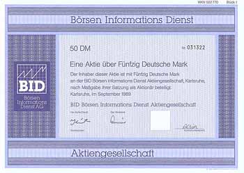 BID Börsen Informations Dienst AG