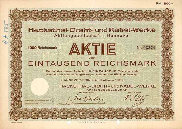 Hackethal-Draht- und Kabel-Werke AG