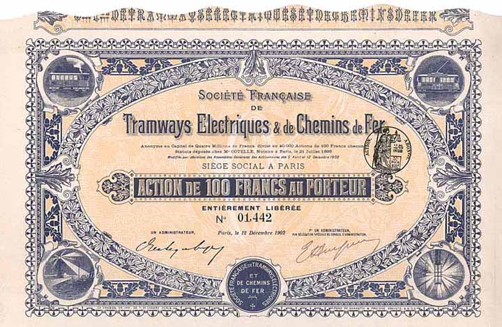 Soc. Francaise de Tramways Électriques & de Chemins de Fer