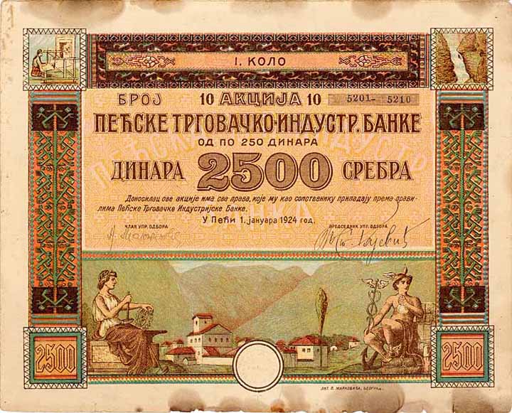 Pecer Handels-Industriebank (Pecka Trgovacka-Industrijska Banka)