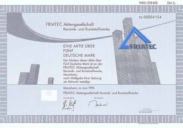 FRIATEC AG Keramik- und Kunststoffwerke