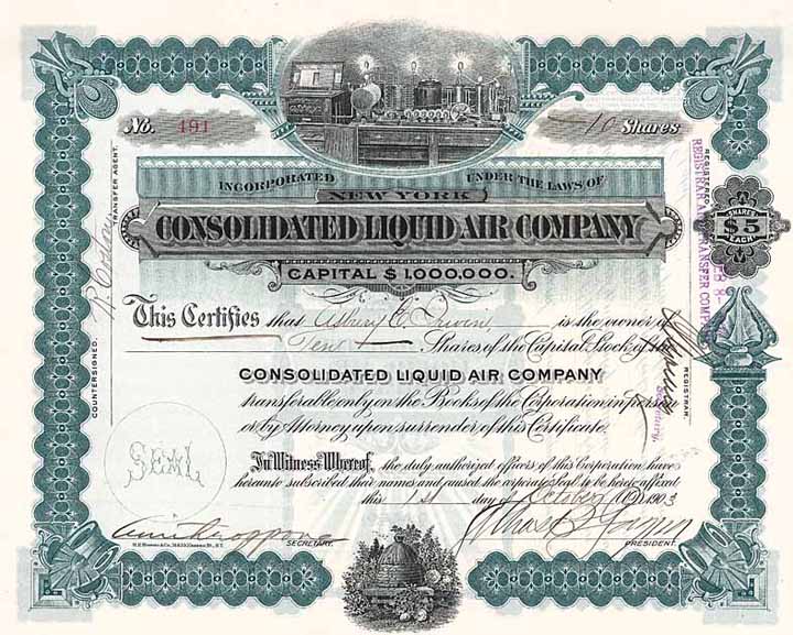 Consolidated Liquid Air Co.