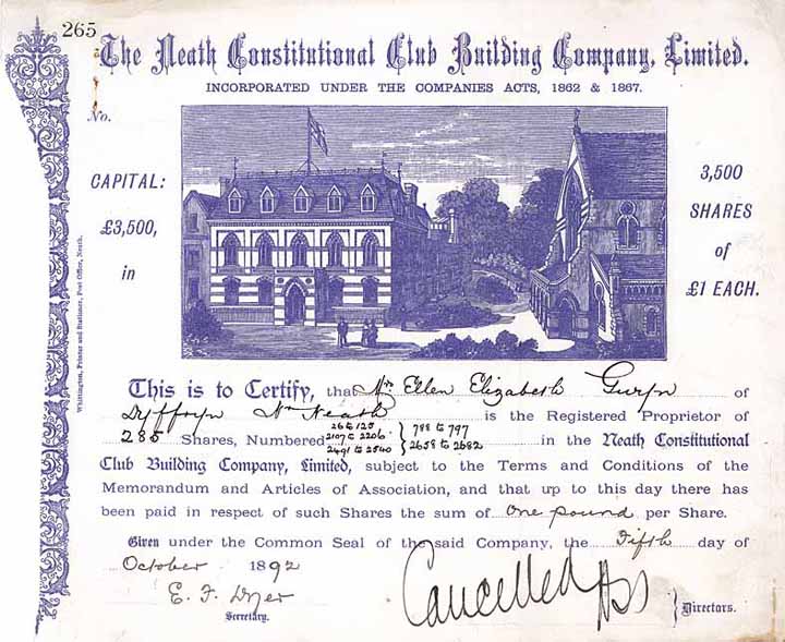 Neath Constitutional Club Building Co.