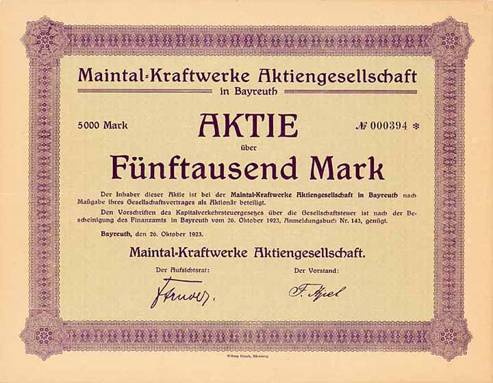 Maintal-Kraftwerke AG