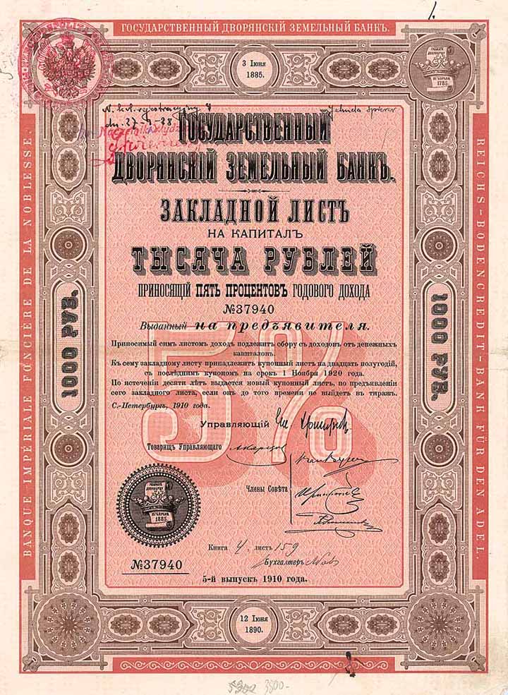 Reichs-Bodencredit-Bank für den Adel