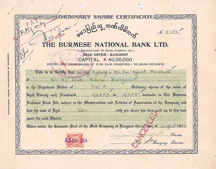 Burmese National Bank