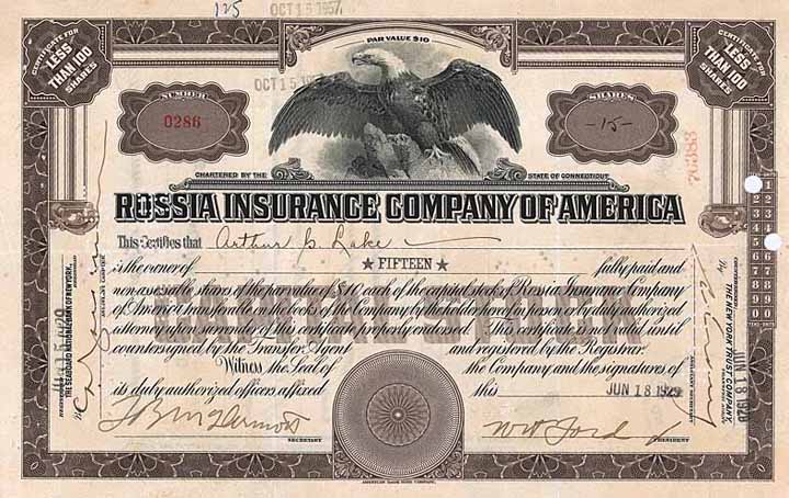 Rossia Insurance Co. of America