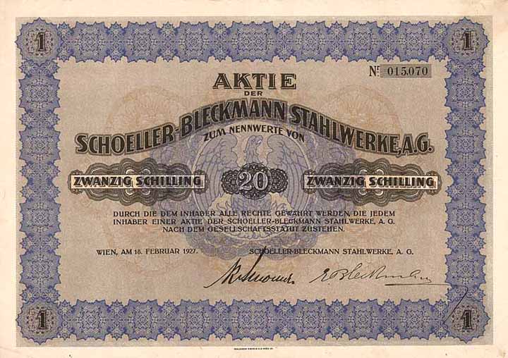 Schoeller-Bleckmann Stahlwerke AG