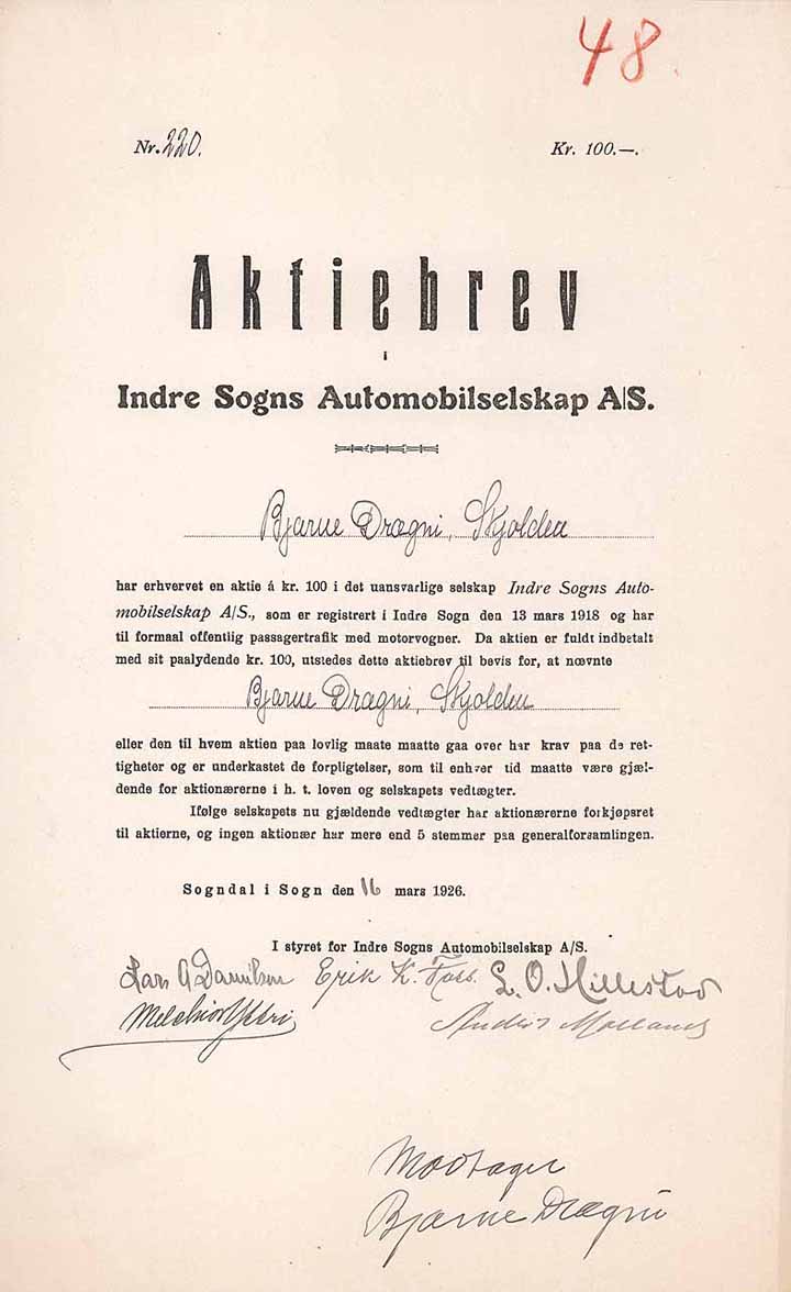 Indre Sogns Automobilselskab A/S