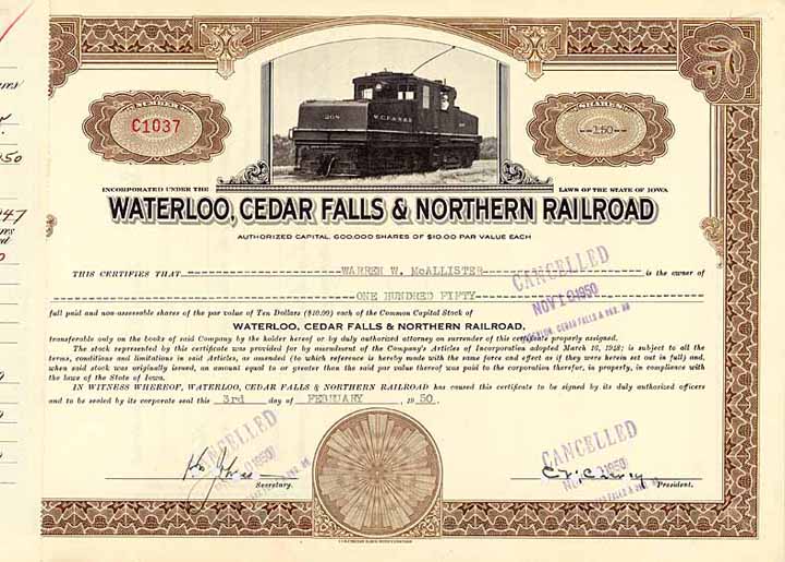 Waterloo, Cedar Falls & Northern Railroad