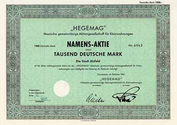 „HEGEMAG“ Hessische gemeinnützige AG für Kleinwohnungen (Stadt Alsfeld)