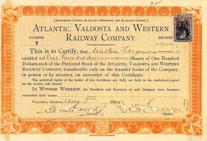 Atlantic, Valdosta & Western Railway