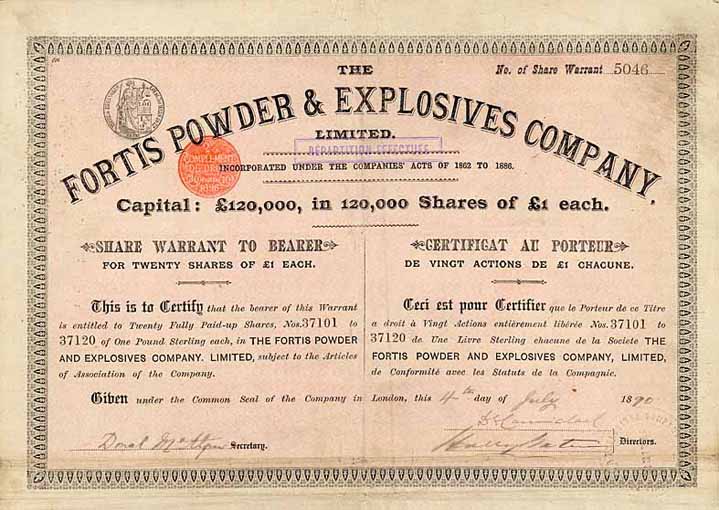 Fortis Powder & Explosives Co. Ltd.
