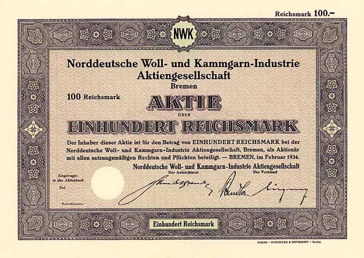 Norddeutsche Woll- und Kammgarn-Industrie AG