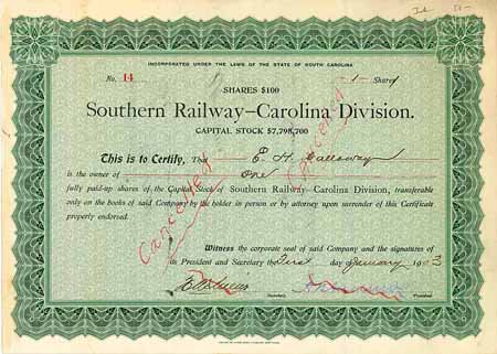 Southern Railway - Carolina Division
