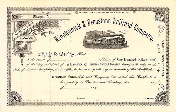 Kinniconick & Freestone Railroad