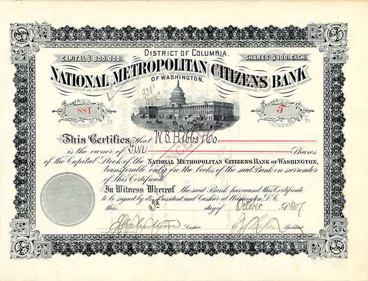 National Metropolitan [Citizens] Bank of Washington