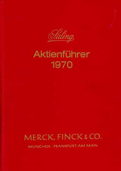 Saling Aktienführer 1970