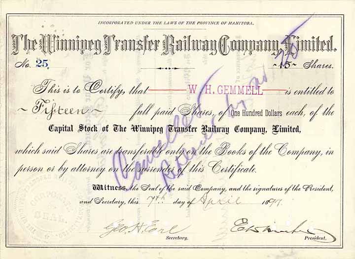 Winnipeg Transfer Railway