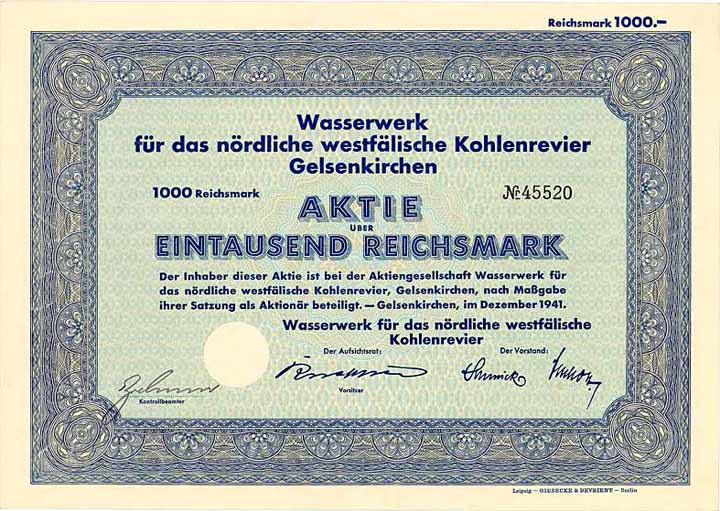Wasserwerk für das nördliche westfälische Kohlenrevier