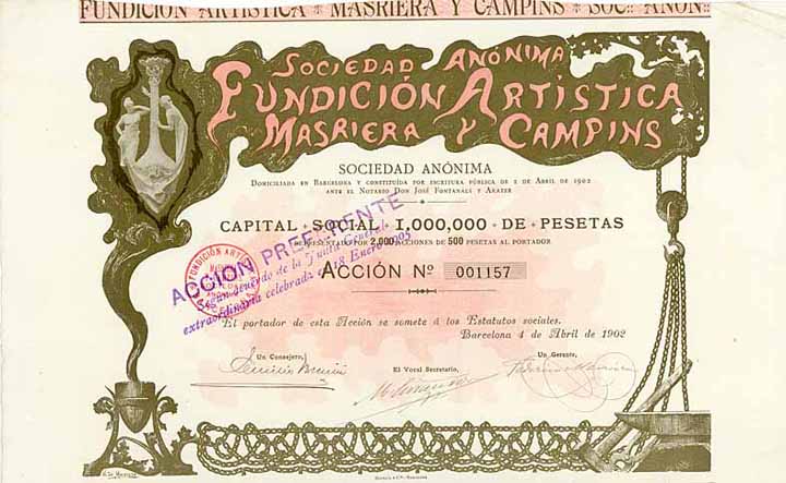 S.A. Fundicion Artistica Masriera y Campins