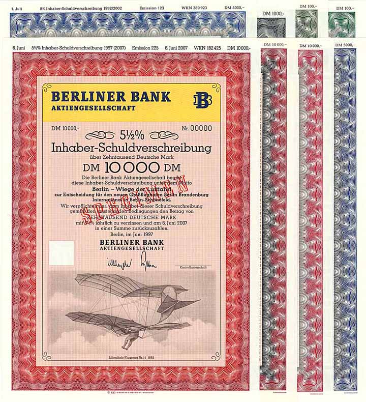 Berliner Bank AG (8 Stücke)