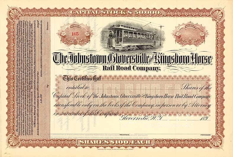 Johnstown, Gloversville & Kingsboro Horse Railroad