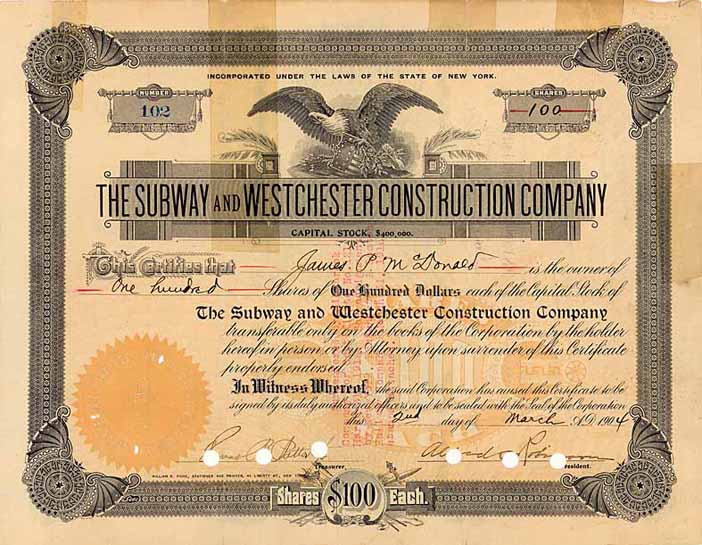 Subway and Westchester Construction Co.