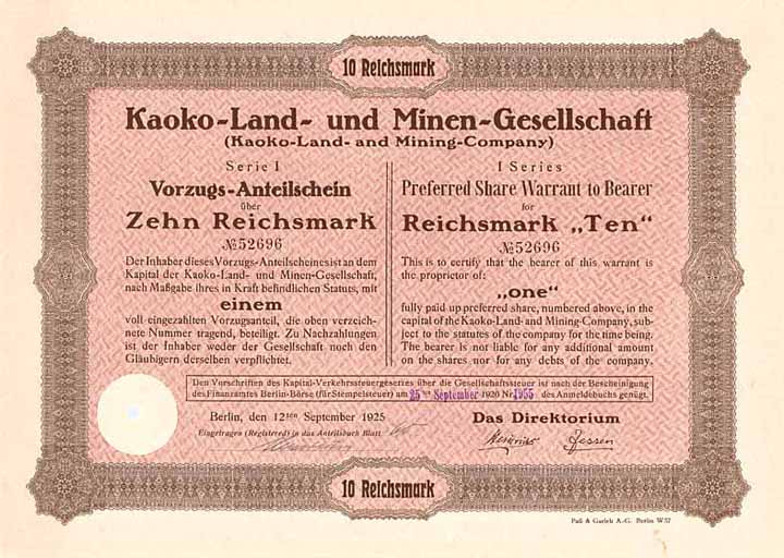Kaoko-Land- und Minen-Gesellschaft