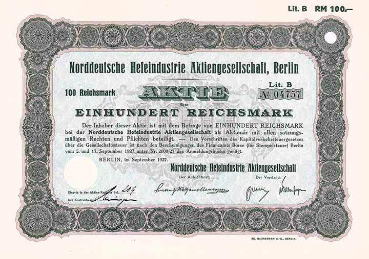 Norddeutsche Hefeindustrie AG
