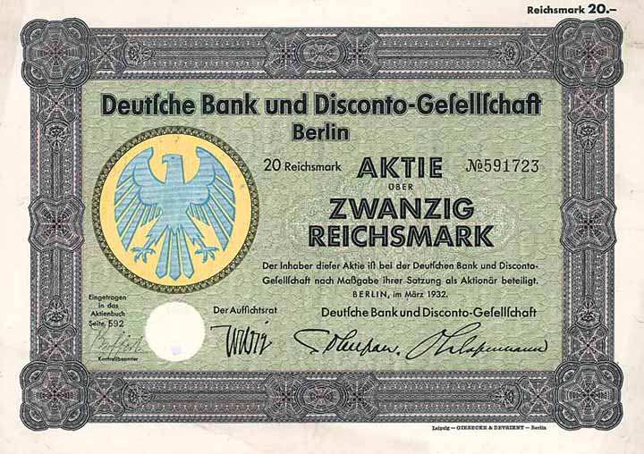 Deutsche Bank und Disconto-Gesellschaft