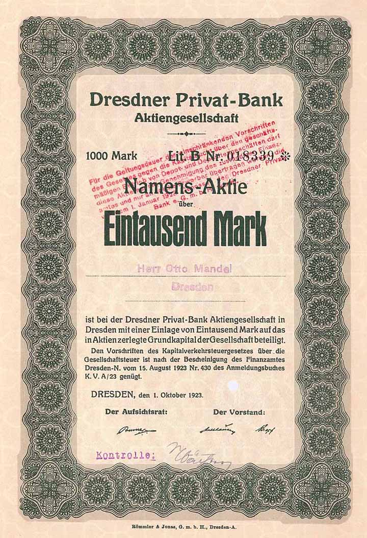 Dresdner Privat-Bank AG