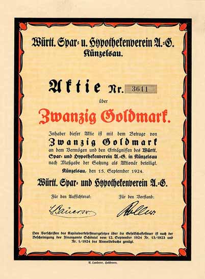 Württ. Spar- und Hypothekenverein AG