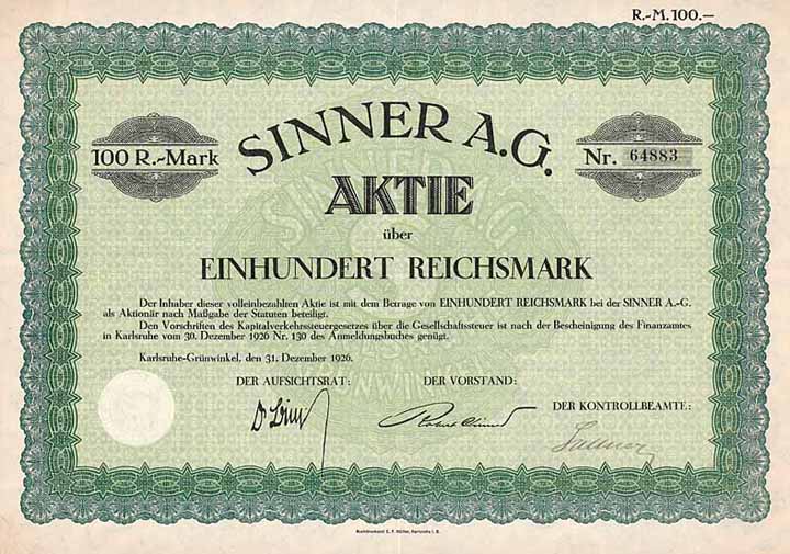 Sinner AG