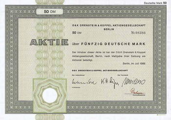 O & K Orenstein & Koppel AG