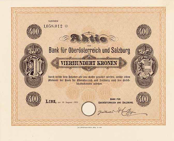 Bank für Oberösterreich und Salzburg
