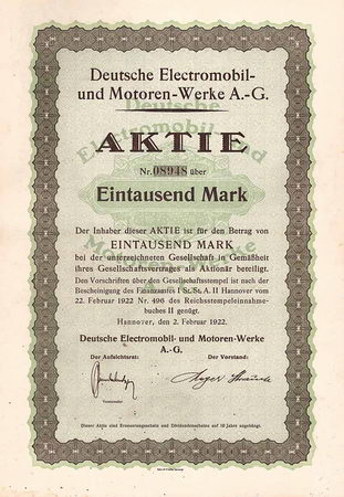 Deutsche Electromobil- und Motoren-Werke AG