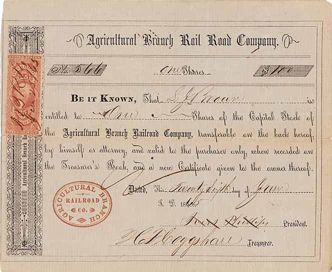 Agricultural Branch Railroad