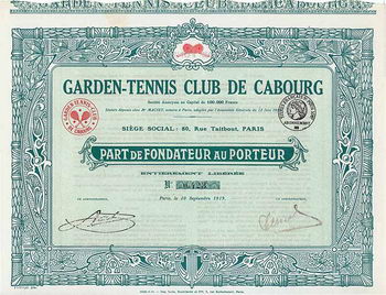 Garden-Tennis Club de Cabourg S.A.