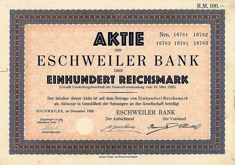 Eschweiler Bank