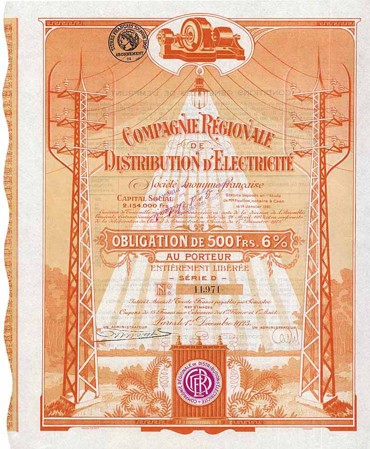 Cie. Régionale de Distribution d'Electricité S.A.