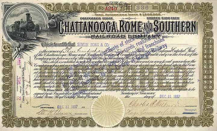 Chattanooga, Rome & Southern Railroad