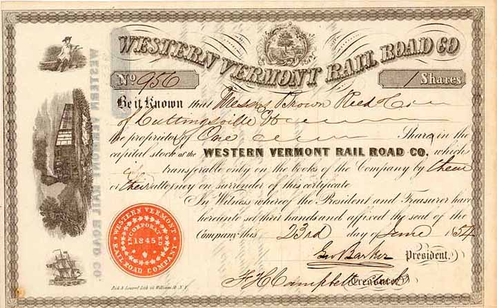 Western Vermont  Railroad