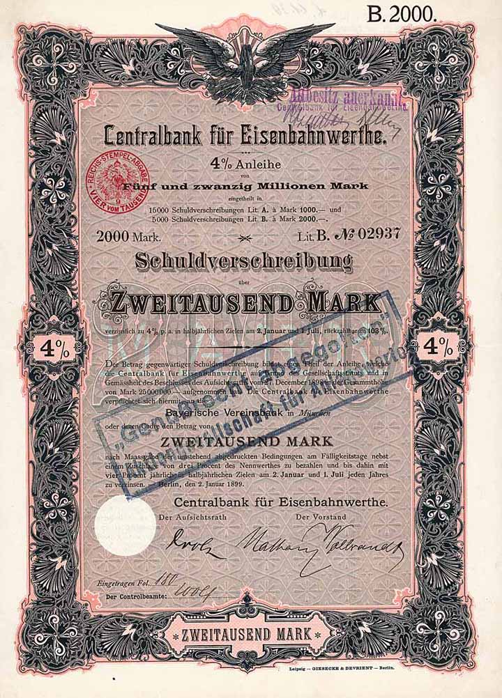 Centralbank für Eisenbahnwerthe