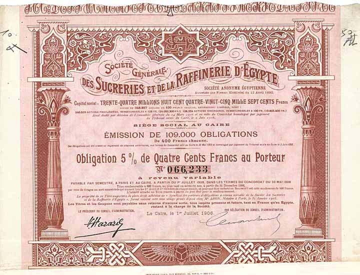 Soc. Gen. des Sucreries et de la Raffinerie d'Egypte S.A.